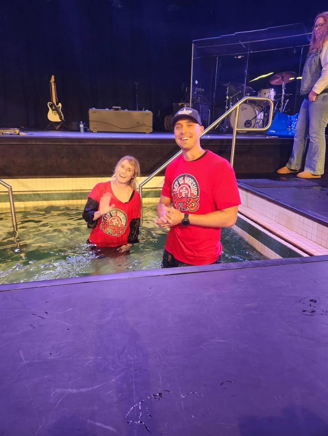 A baptism celebrating new life in Christ